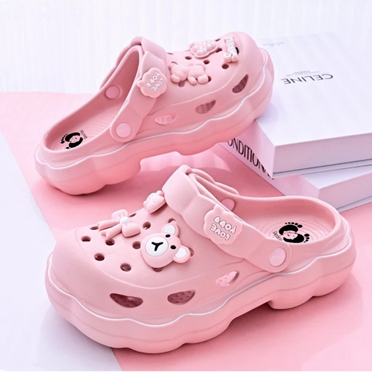 Blush Bear Crocs