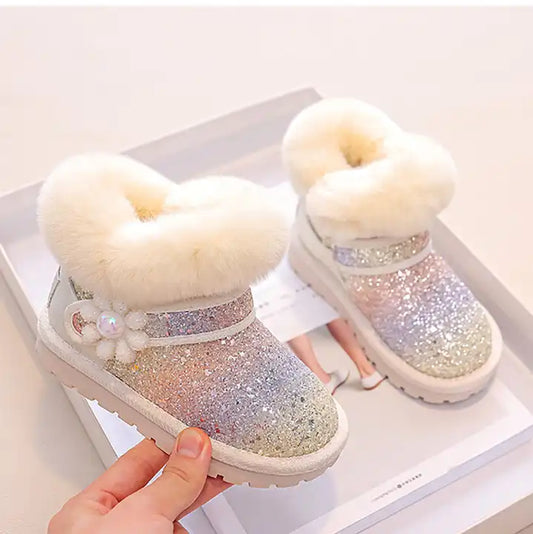 Cream Snowies Boots